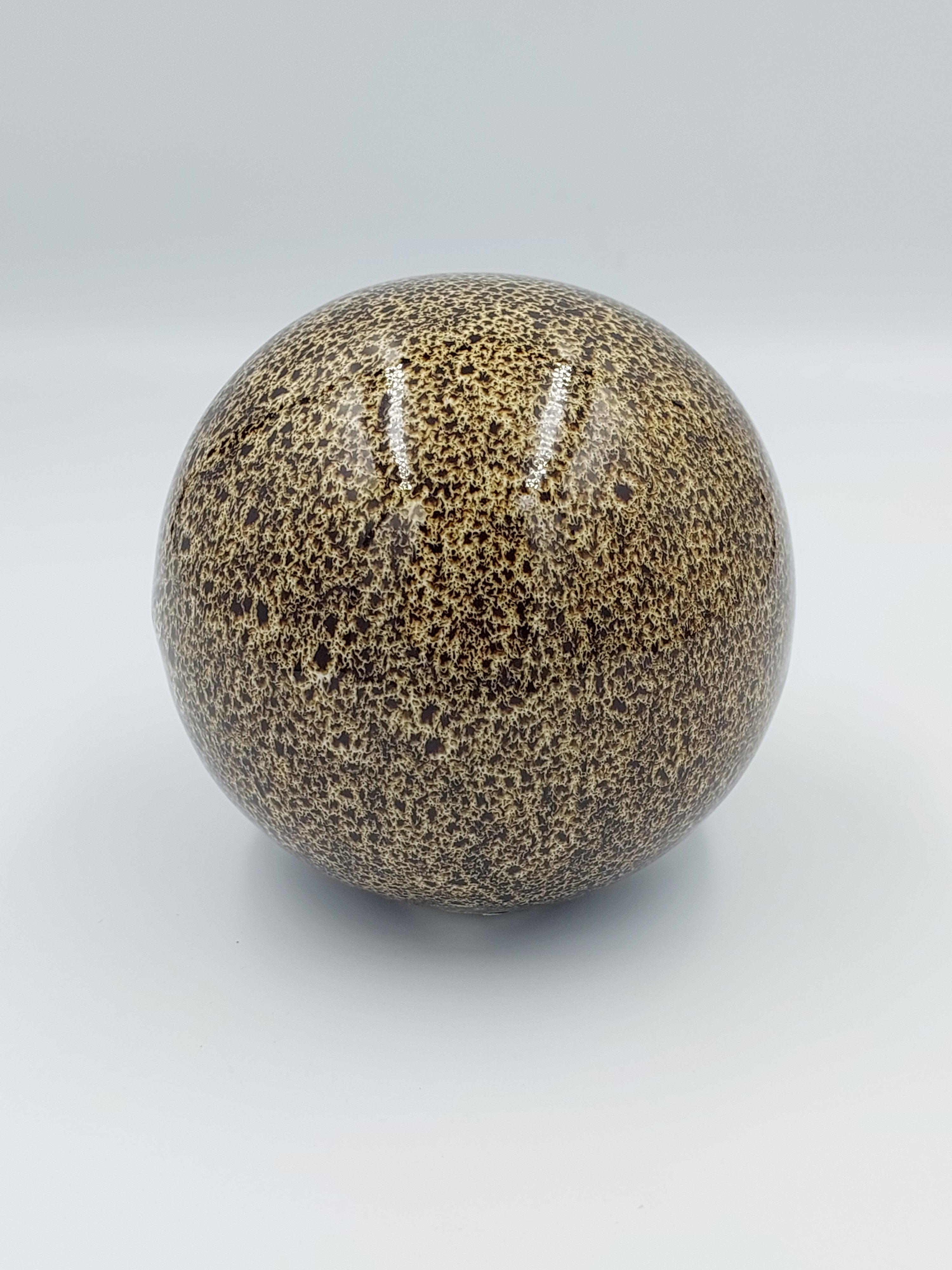 DECOR BALL - Brown &amp; Gold speckled 11CM DIAM