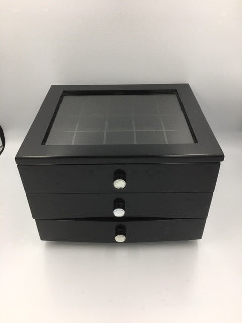 Pearl Box Blk Jewellery Box